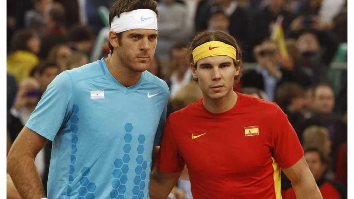 Rafael Nadal y Del Potro