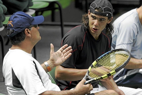 Rafael Nadal y Toni Nadal