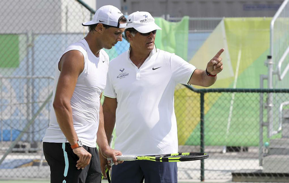 Rafael Nadal y Toni Nadal